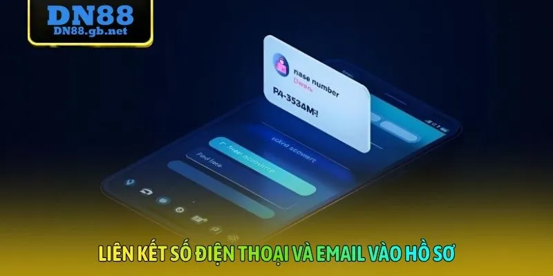 Liên kết số điện thoại và email vào hồ sơ