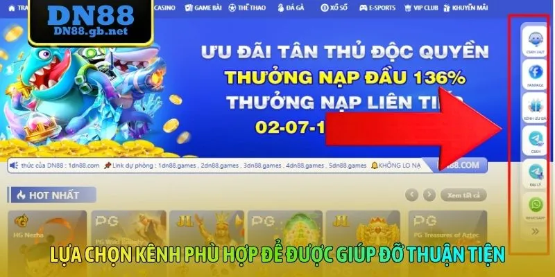 Lựa chọn kênh phù hợp để được giúp đỡ thuận tiện